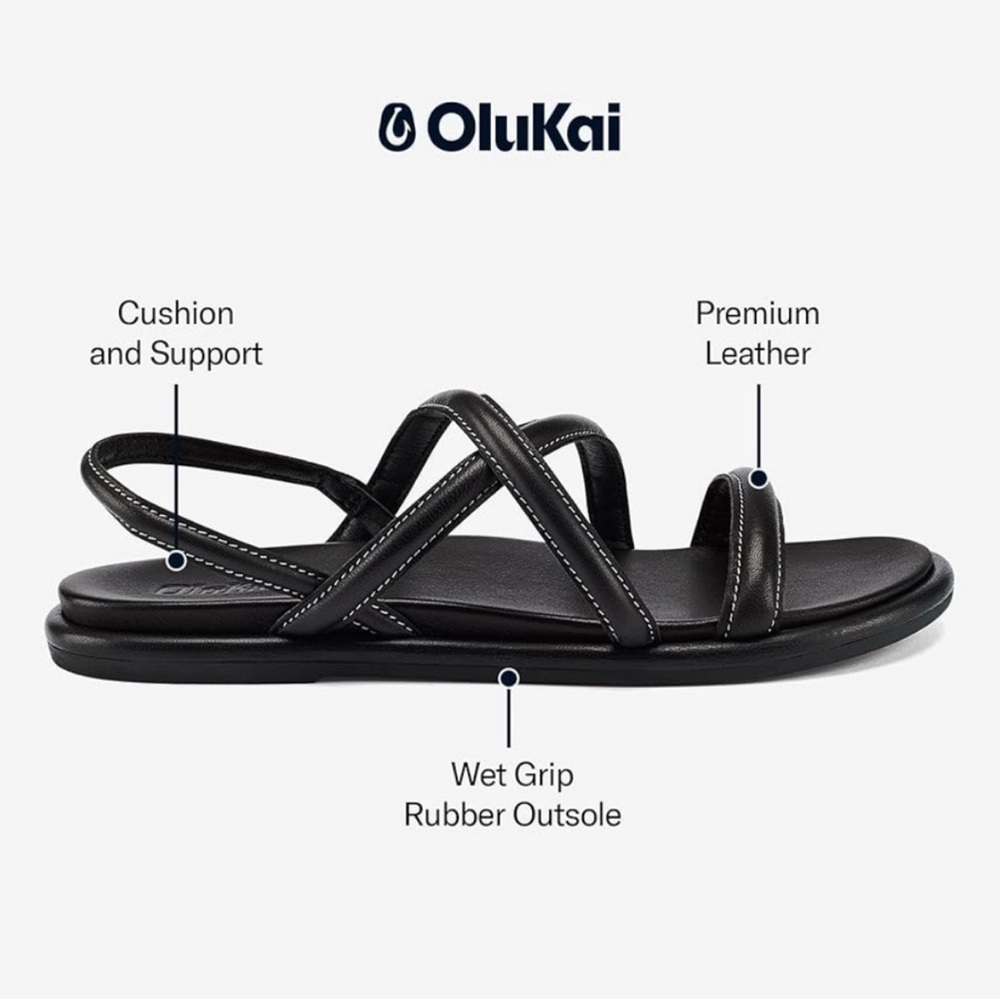 Olukai Tiare Strappy premium leather and stylish design, all-day comfort